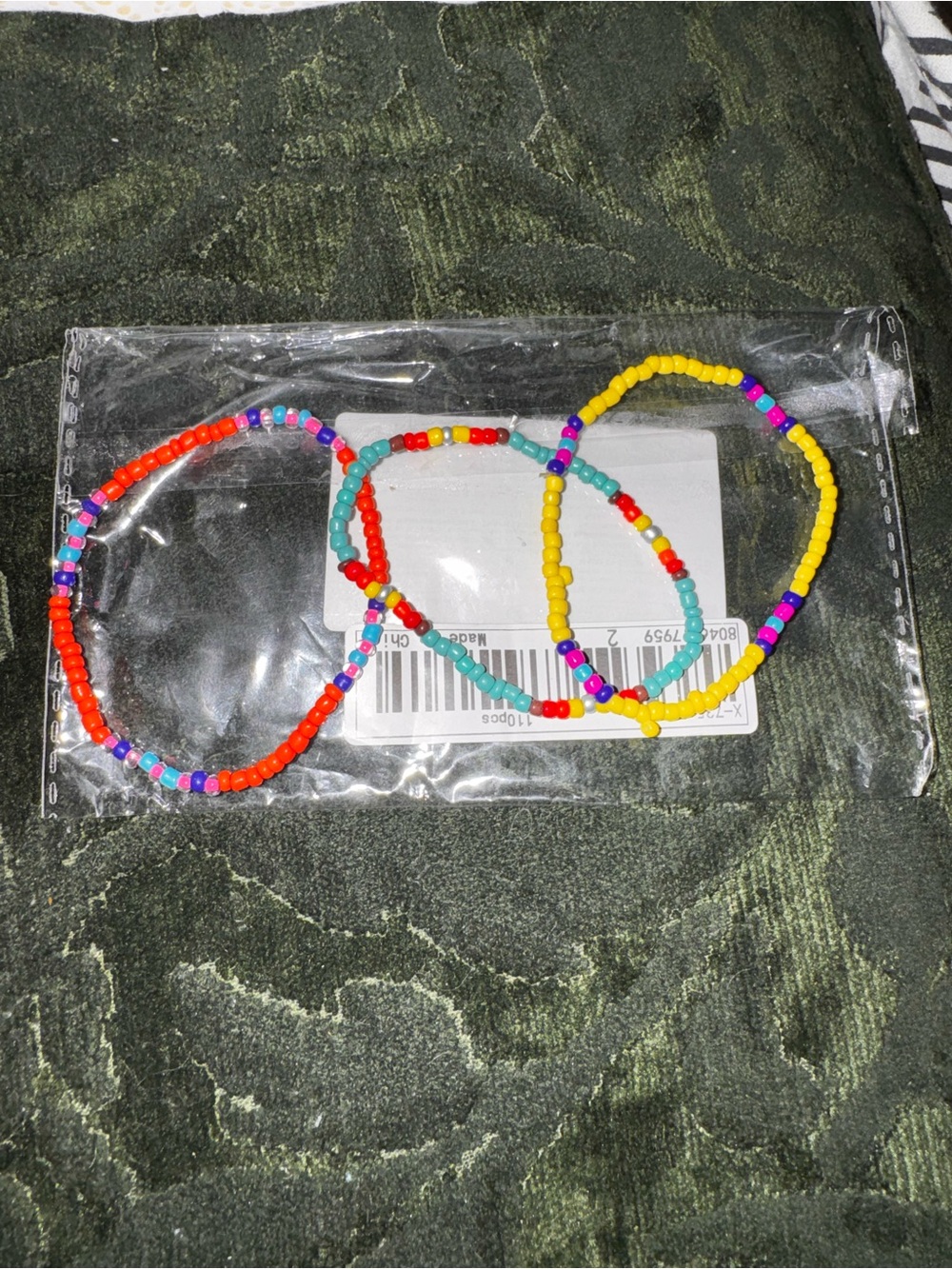 Women’s Multicolor Bead Stretch Bracelets - Pack of 3